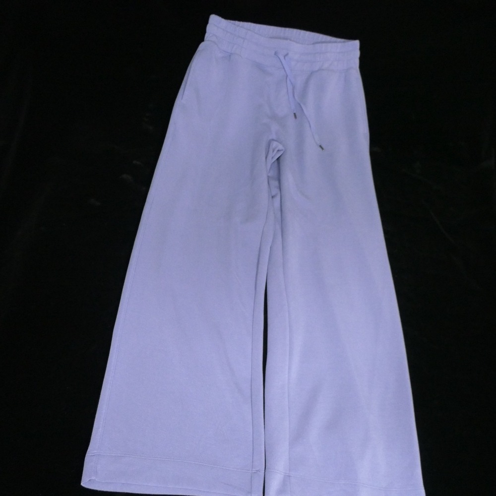 Yogalicious Womens Pant L Lavender Lux Avenue Side Pocket Wide Leg Yoga Lounge